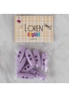 BFS  Crafts lila 8 li çoban düğmesi - 60