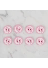 BFS  Crafts pembe 8 li ayak izi düğme - 436