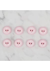 BFS  Crafts pembe 8 li kalp düğme - 472