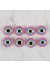BFS  Crafts pembe 8 li nazar boncuğu düğme - 168