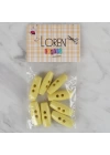 BFS  Crafts sarı 8 li çoban düğmesi - 67