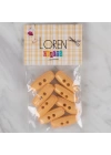 BFS  Crafts turuncu 8 li çoban düğmesi - 78