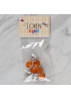 BFS  Crafts turuncu 8 li düğme - 241