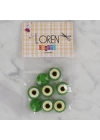 BFS  Crafts yeşil 8 li nazar boncuğu düğme - 164