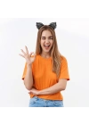 BFS Dantelli Siyah Kedi Tacı - Vintage Tarz Dantel Kedi Kulak