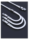 BFS DC19 3in1 USB Kablo 1.3M 3A - Beyaz