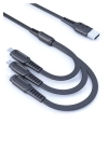 BFS DC19 3in1 USB Kablo 1.3M 3A - Siyah