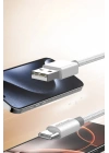 BFS DC80 1M 3A USB to Type-C Hızlı Şarj Kablo - Beyaz
