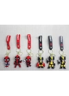 BFS Deadpool Wolverine Silikon Anahtarlık