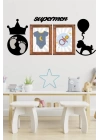 BFS  DECO103 Supermen Dekoratif Duvar Süsü Tablo Aksesuar Ahşap Tasarım Hediye Pano Sticker Seti
