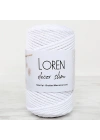 BFS  Decor Slim 3 Büküm Makrome İpi Beyaz - L001