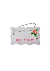 BFS  Decotown My Room Benim Odam Dekoratif Çiçek Desenli Kapı Askısı
