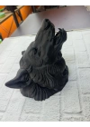 BFS Dekoratif Asılabilir Siyah Ayı Başı 3D Duvar Heykeli 25x19 cm