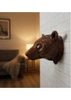 BFS Dekoratif Ayı Duvar Heykeli Asılabilir Hediyelik 25x19 cm