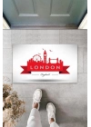 BFS Dijital Baskı Beyaz London Kapı Paspası