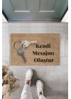 BFS Dijital Baskı Kişiye Özel İç Kapı Dekorasyon Paspas  PS11222