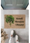 BFS Dijital Baskı Kişiye Özel İç Kapı Dekorasyon Paspas  PS11223
