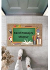 BFS Dijital Baskı Kişiye Özel İç Kapı Dekorasyon Paspas  PS11240