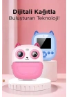 BFS Dijital Video Fotoğraf App Destekli Çocuk Kamerası Termal Resim Kağıt Baskılı Yazıcı Pembe