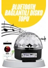 BFS Disko Topu Renkli Işıklı Lazer Parti Bluetooth Bağlantılı Led Küre