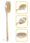 BFS  Doğal At Kılı Selülit Karşıtı Sapı Çıkabilen Ahşap Banyo Fırçası