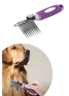 BFS  Düğüm Açıcı Pet Fırçası Emniyetli Uzun ve Çelik Dişli Kedi Köpek Tüy Kıtık Açma Tarağı