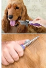 BFS  Düğüm Açıcı Pet Fırçası Emniyetli Uzun ve Çelik Dişli Kedi Köpek Tüy Kıtık Açma Tarağı