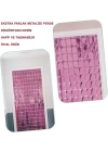 BFS   Ekstra Metalize Rose Gold Renk Disko Dikdörtgen Kesim Kapı Perdesi Dekorasyon 1x2 Metre