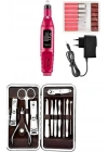 BFS Elektrikli Manikür Pedikür Seti İkili Set 12 Parça Tırnak Bakımı Törpü Protez Çıkarma