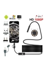 BFS Endoskop 3 İn 1 Yılan Kamera Usb Micro Usb Type-c 20 Metre Sert Kablo