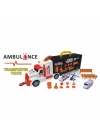 BFS   ERN-877 Heroes Toys Çantalı Ambulans Taşıyıcı Tır Seti - Eren Oyuncak
