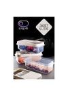 BFS  Erzak Bakliyat Saklama Kabı 3 lü Set 5 Lt Krem