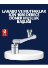 BFS Esnek 1080° Musluk Başlığı 3 Eklemli Hareketli Su Modlu Lavabo Aparatı