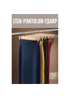 BFS  Etek Pantolon Eşarp Kıskaçlı Askı 19 Adet Ahşap