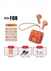 BFS F08 Dijital Şarj Göstergeli TWS Bluetooth Kulaklık - Kırmızı