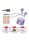 BFS F08 Dijital Şarj Göstergeli TWS Bluetooth Kulaklık - Mor