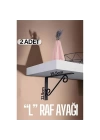 BFS Ferforje  L Raf Altı Raf Ayağı 15.5X11.5 cm 2 Adet