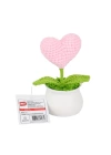 BFS   FL-7 12Lİ Kroşe Örgü Saksıda Kalp -Birliktoys
