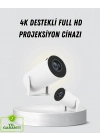 BFS Full HD 4K Destekli Akıllı Projeksiyon – 130 inç Ekran, Uzun Ömürlü Ampul ve Çoklu Giriş