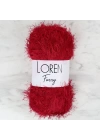 BFS  Furry Koyu Kırmızı El Örgü İpi - RF024 - 34052