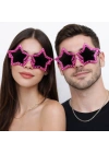 BFS Fuşya Renk Disko Yıldızı Parti Gözlüğü 16X7 cm