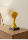 BFS Futbol Toplu Sarı Kupa 21cm Masaüstü Dekor Ödül Figürü
