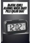 BFS Gece Dijital Masa Saati Dijital Alarmlı Led Ekran Pilli Çalar Saat