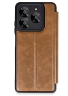BFS  General Mobile Era 50 Kılıf Flip Cover - Taba
