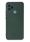 BFS  General Mobile GM 21 Kılıf Nano içi Kadife Silikon - Koyu Yeşil