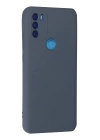 BFS  General Mobile GM 21 Plus Kılıf Nano içi Kadife Silikon - Gri