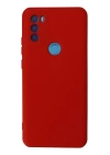 BFS  General Mobile GM 21 Plus Kılıf Nano içi Kadife Silikon - Kırmızı