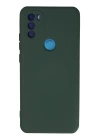 BFS  General Mobile GM 21 Plus Kılıf Nano içi Kadife Silikon - Koyu Yeşil