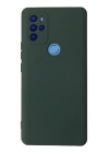 BFS  General Mobile GM 21 Pro Kılıf Nano içi Kadife Silikon - Koyu Yeşil