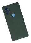 BFS  General Mobile GM 21 Pro Kılıf Nano içi Kadife Silikon - Koyu Yeşil